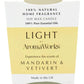 AromaWorks Light Candle Mandarin and Vetivert Small 75g