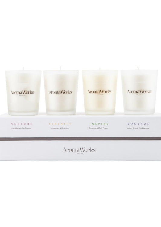 AromaWorks Gift Set Candle Signature (Mixed) Small 75g x 4 Pack