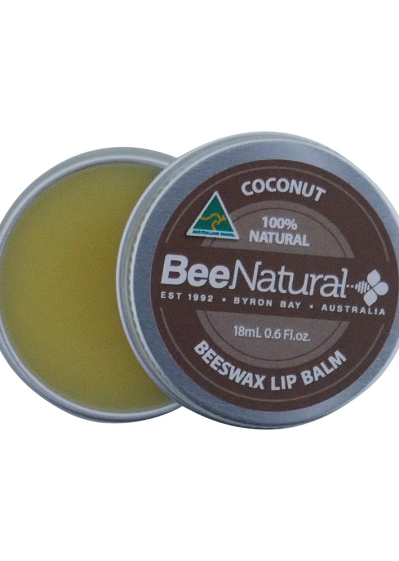 Bee Natural Lip Balm Tin Coconut 18ml