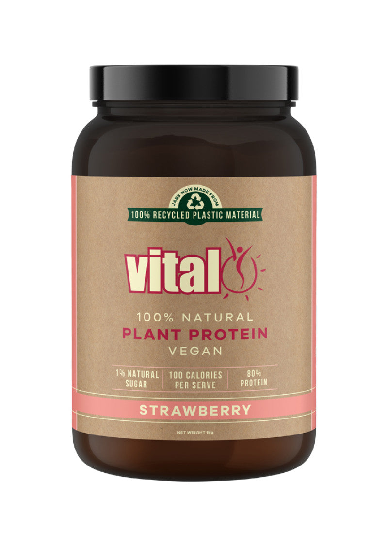 Vital Protein Plant Based (pea Protein Isolate) Strawb 1kg