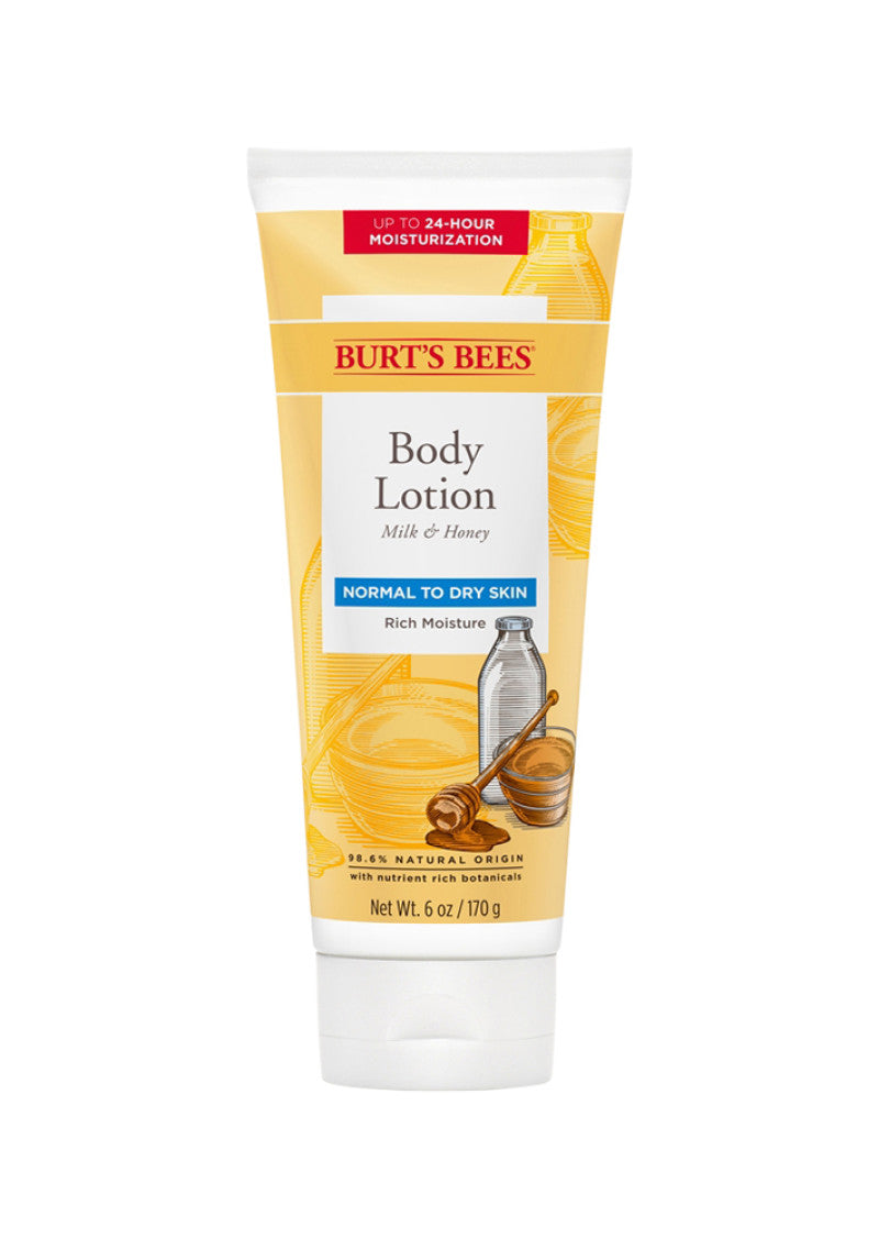 Burts Bees Body Lotion Normal to Dry Skin with Milk Honey 170g