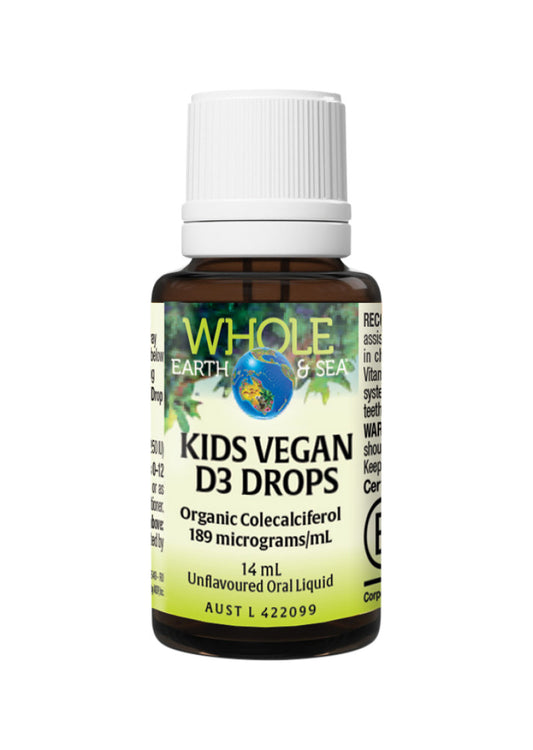 Whole Earth Sea Kids Vegan D3 Drops Unflavoured 14ml