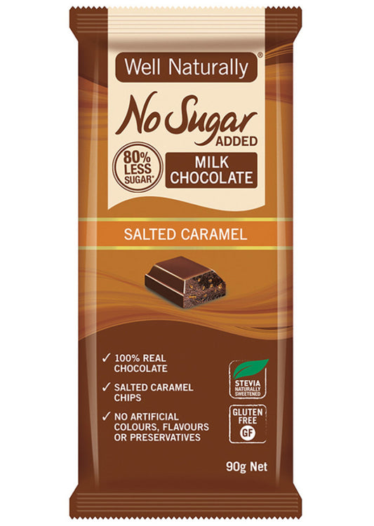 Well Nat NAS Block Choc Milk Salted Caramel 90g