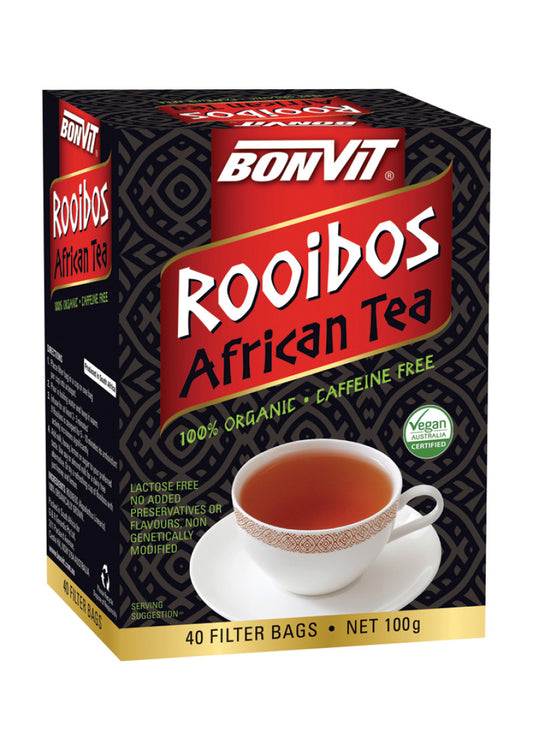 Bonvit Organic Rooibos African Tea x 40 Filter Bags