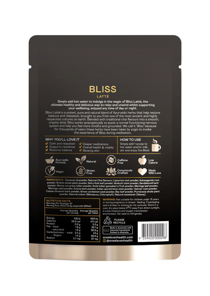 One Eleven Bliss Latte Chai Latte 220g