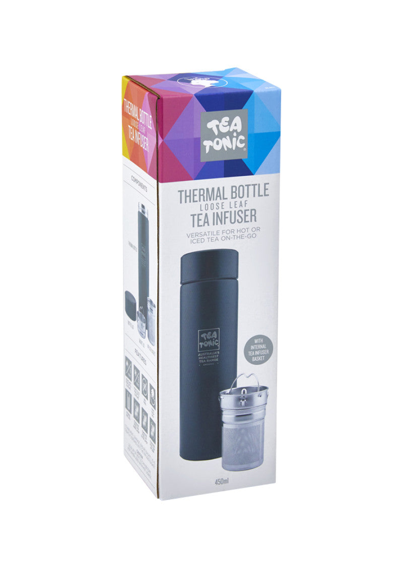 Tea Tonic Bottle Thermal Black 450ml