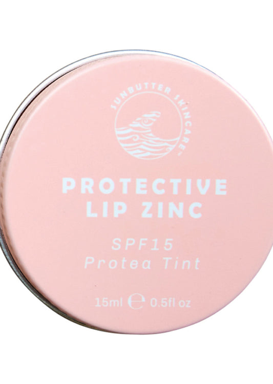 SunButter Skincare Lip Zinc Protective Tinted Protea 15ml