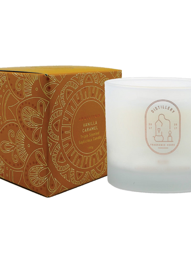 Distillery Soy Candle Addiction Vanilla Caramel 190g