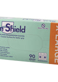 Skin Shield Latex Gloves Powder Free X Large X 90 Pack