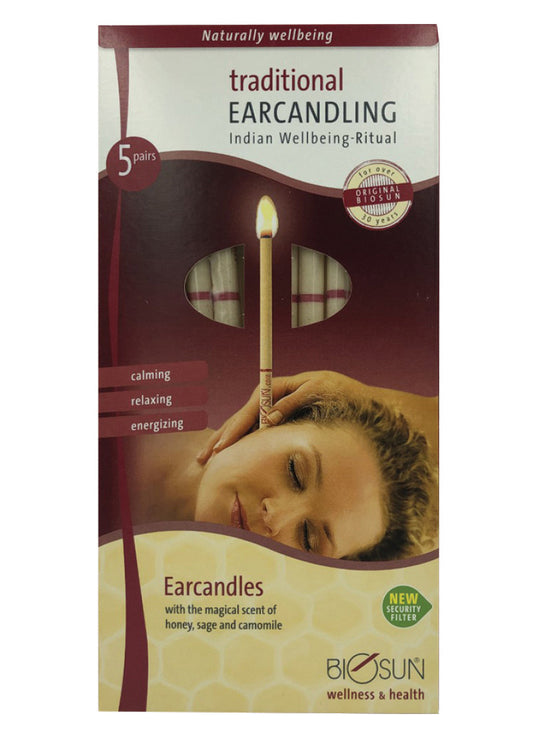 Biosun Ear Candle Trad Wellbeing Ritual 5 Pairs