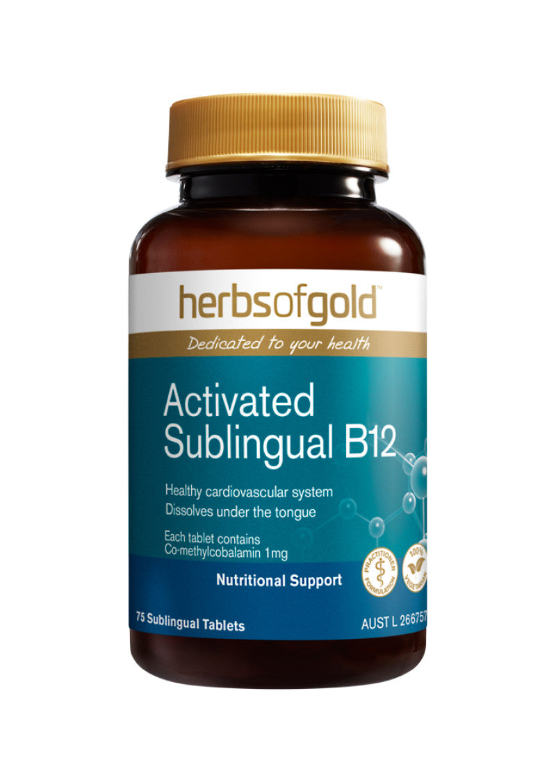 Herbs Of Gold Activated Sublingual B12 75t