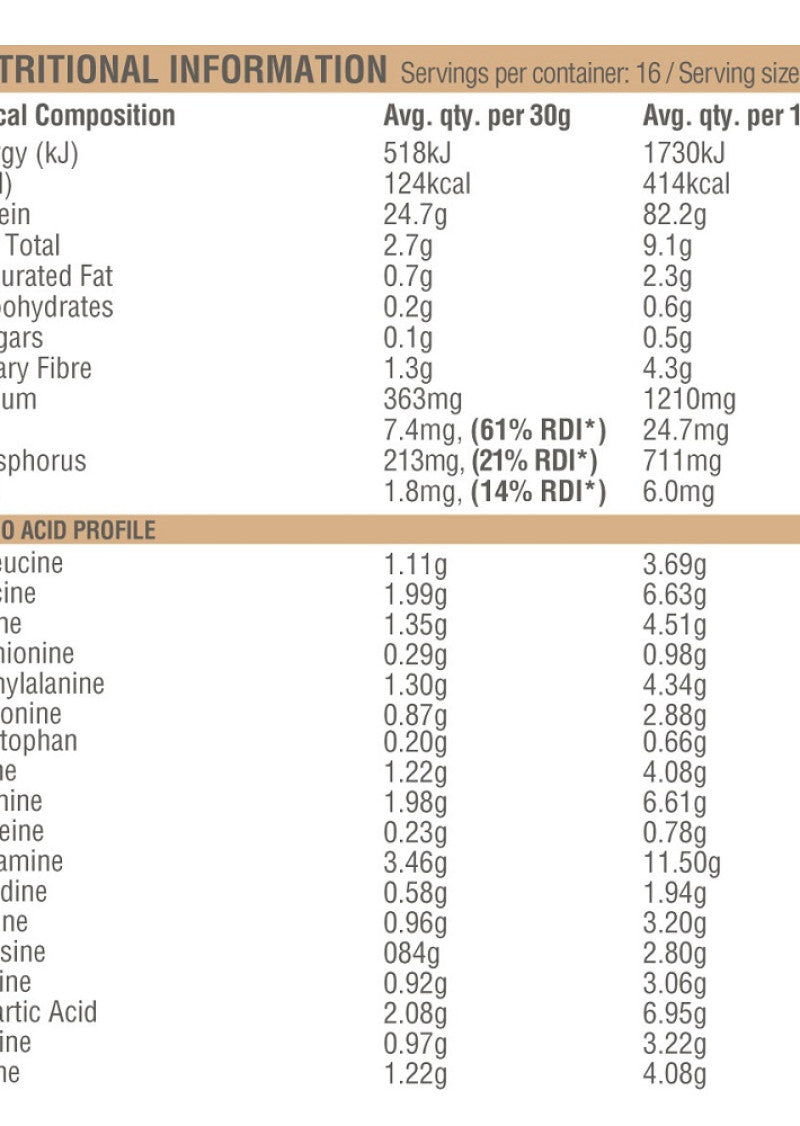 Amazonia Raw Protein Org Isolate Natural 500g