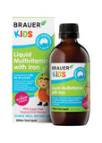 Brauer Kids Liquid Multivitamin with Iron 200ml