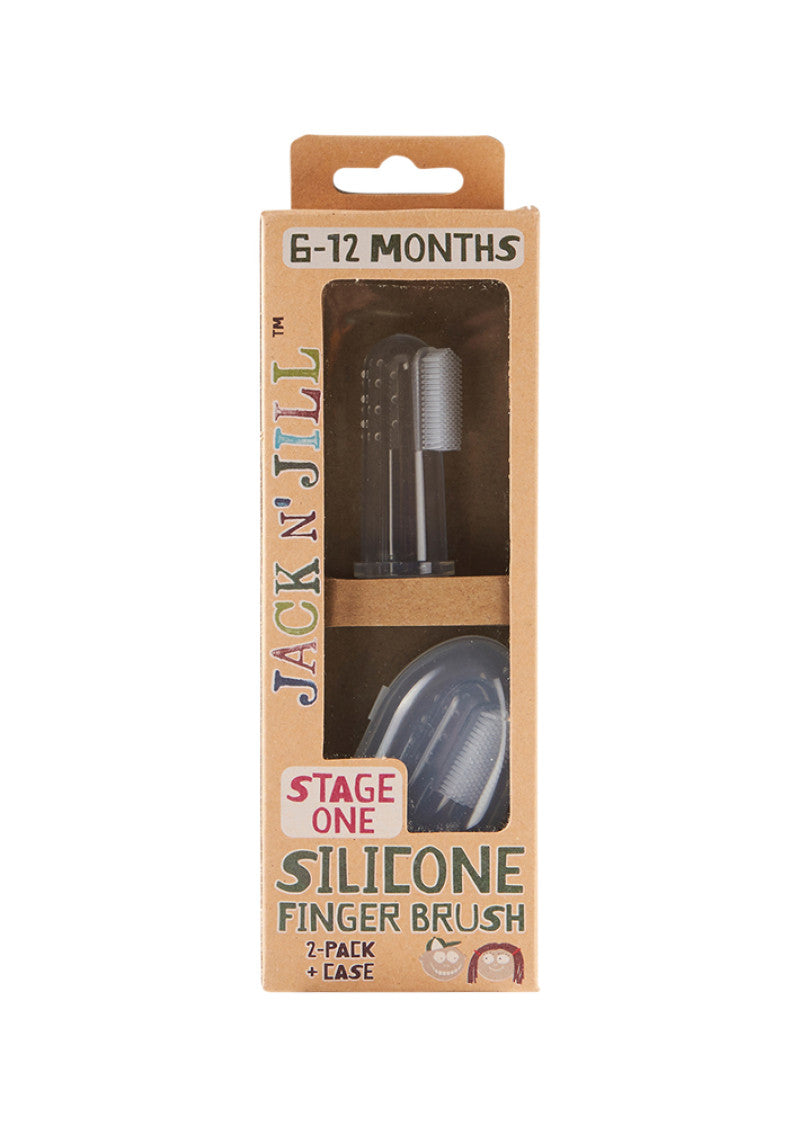 Jack N' Jill Sil Finger Brush Stage 1 (6 to 12 months) 2Pk