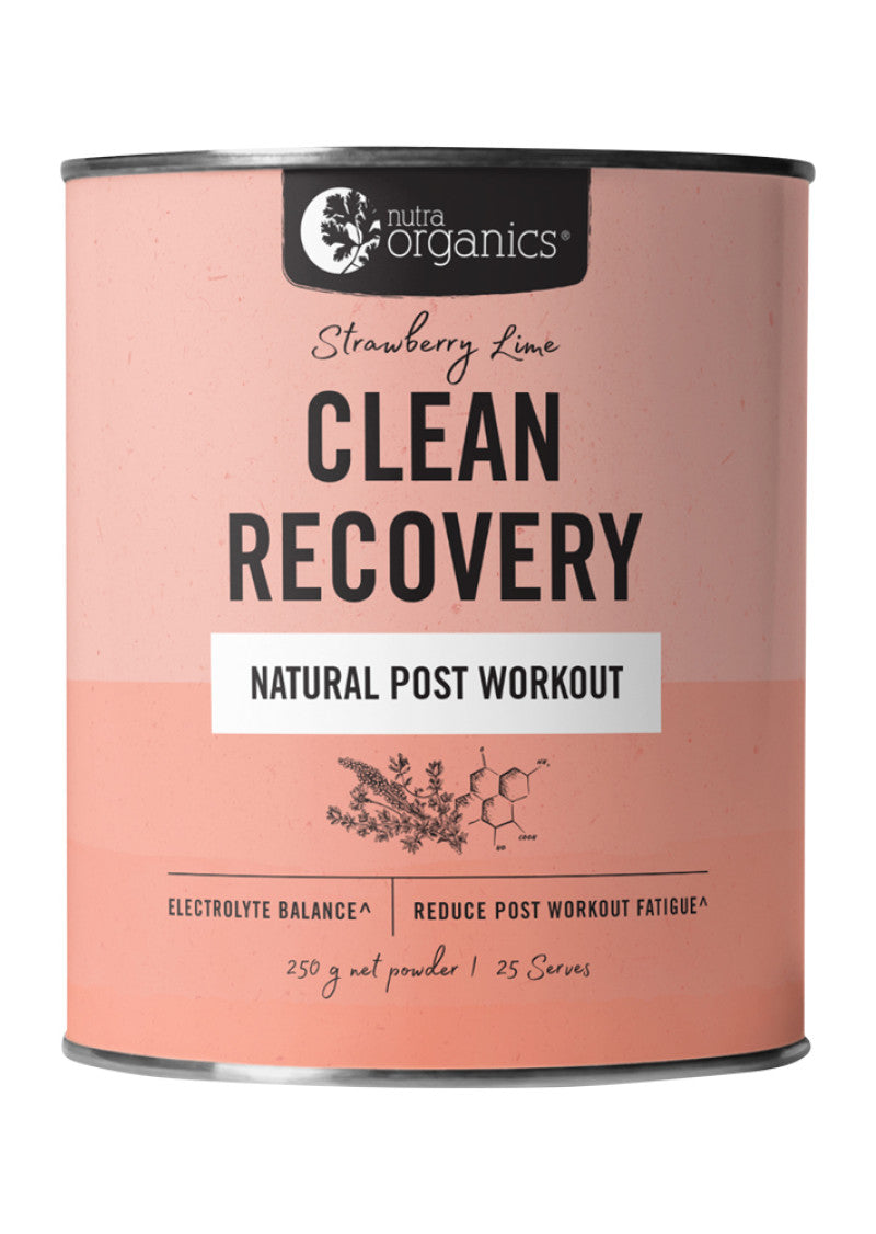 Nutra Organics Clean Recovery Strawberry Lime 250g