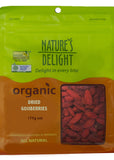 Natures Delight Organic Goji Berries Dried 175g