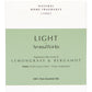 AromaWorks Light Candle Lemongrass and Bergamot Medium 220g