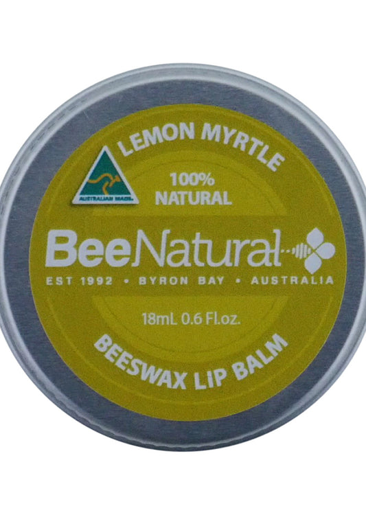 Bee Natural Lip Balm Tin Lemon Myrtle 18ml