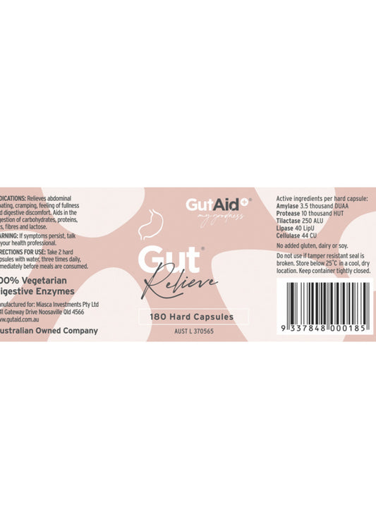 GutAid Gut Relieve 180c