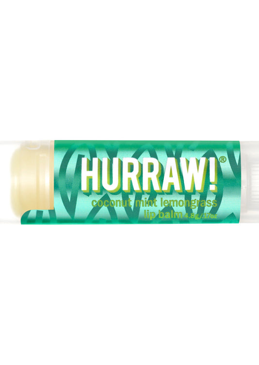 Hurraw! Org Lip Balm Coconut Mint Lemongrass 4.8g