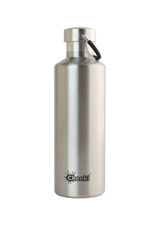 Cheeki Insulated Bottle Classic Silver (Small) 600ml