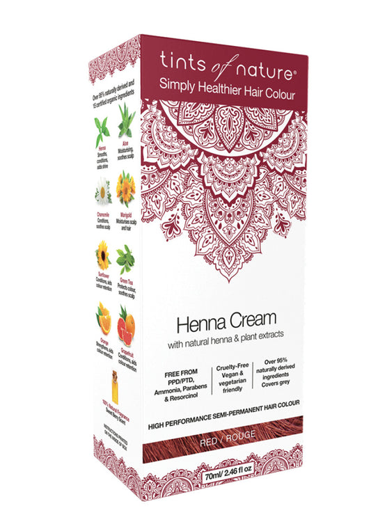 Tints of Nature Henna Cream (Hair Semi Perm) Red 70ml