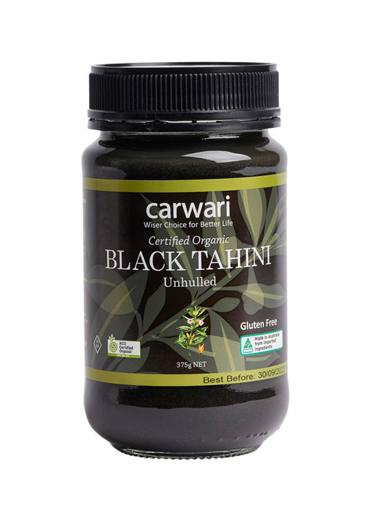 Carwari Org Tahini Black Unhulled 375g