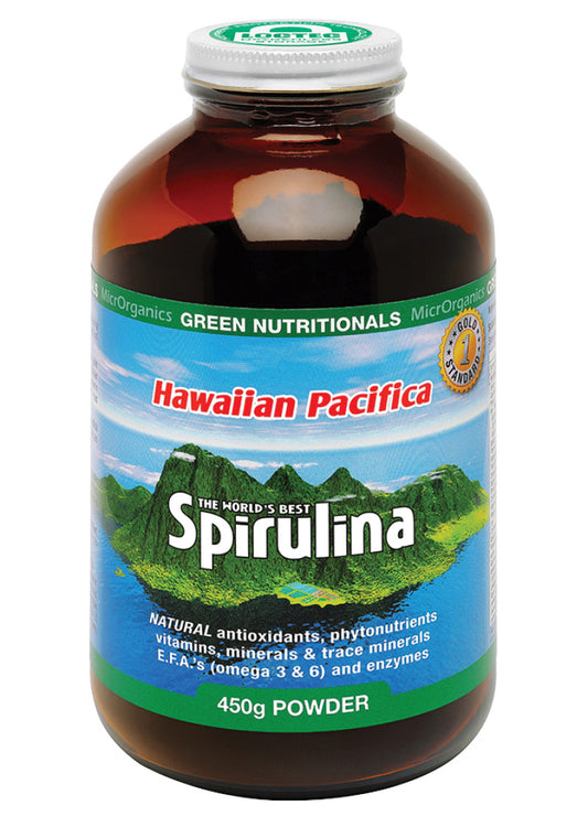 Green Nutritionals Spirulina Hawaiian Pacifica Powder 450g