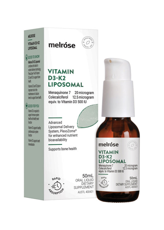 Melrose Liposomal Vitamin D3 K2 50ml