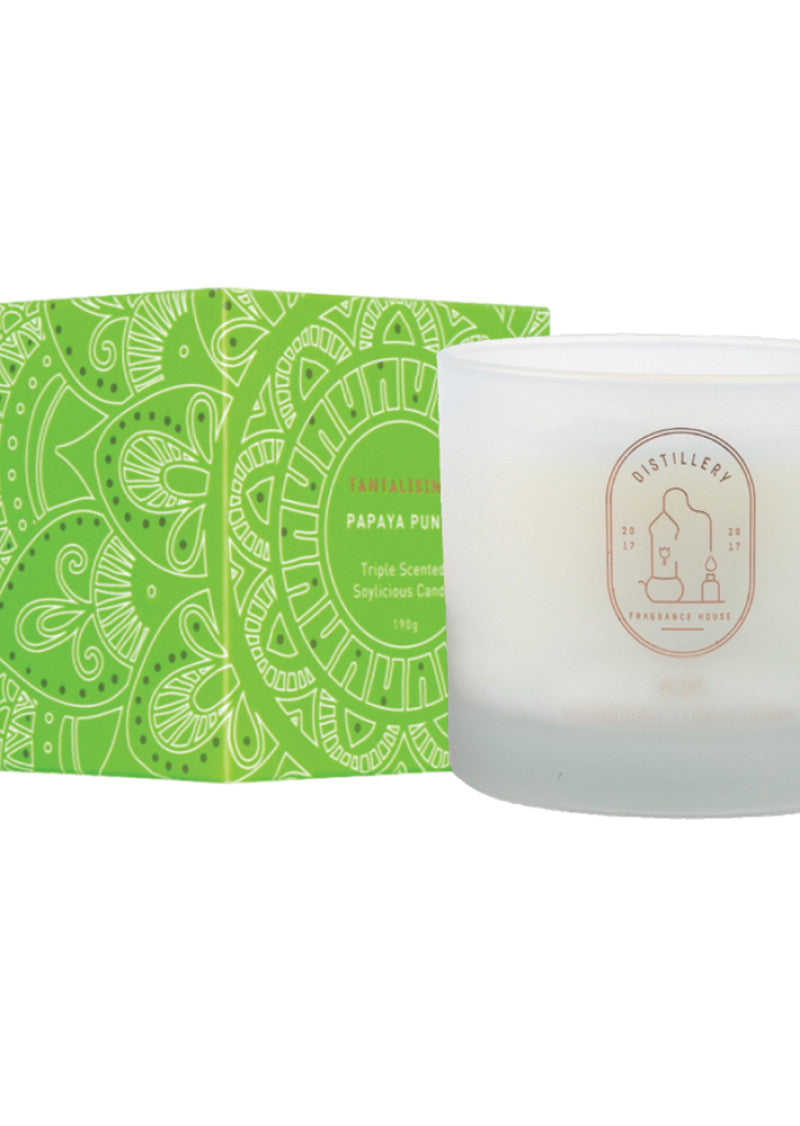 Distillery Soy Candle Tantalising Papaya Punch 190g