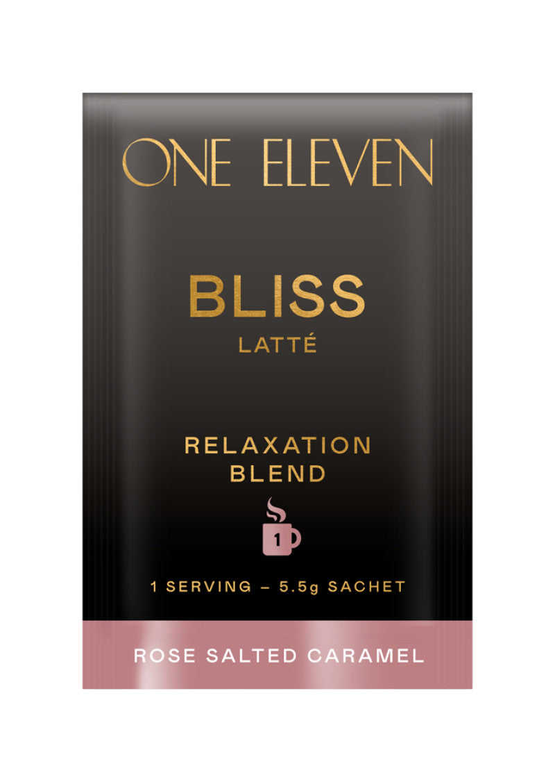 One Eleven Bliss Latte Rose Salted Caramel Sachet 5.5g x 20 Pack