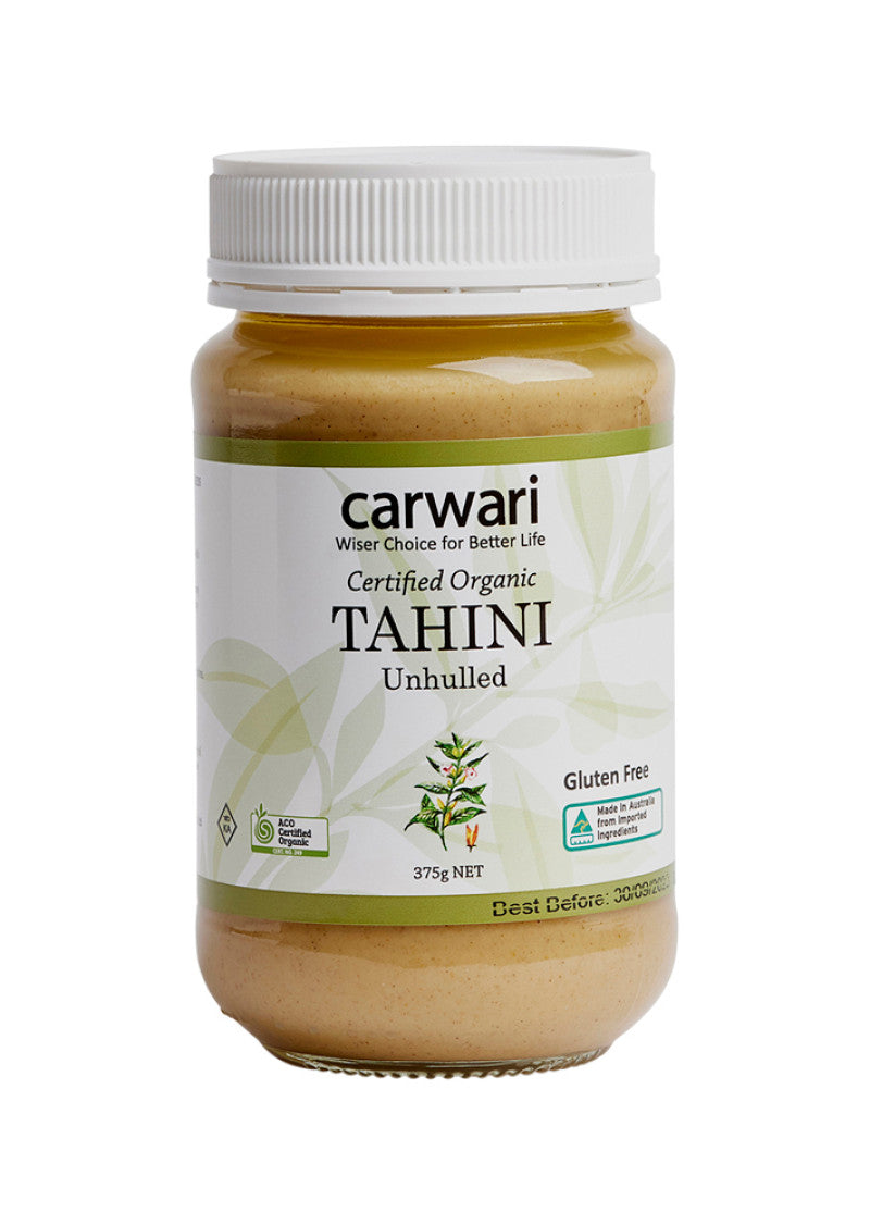 Carwari Org Tahini Unhulled 375g