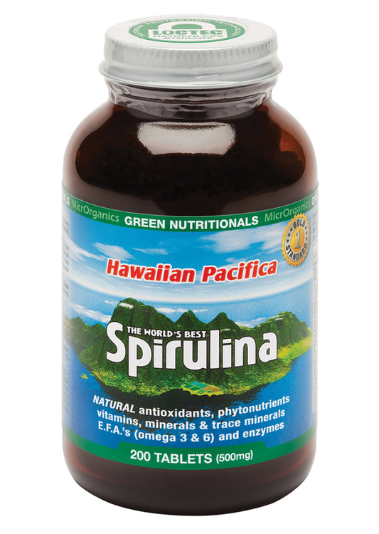 Green Nutritionals Spirulina Hawaiian Pacifica 500mg 200t