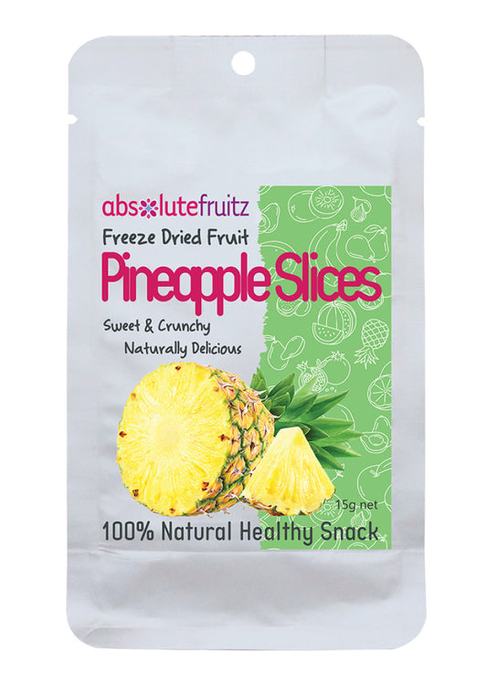 Absolutefruitz Freeze Dried Pineapple Slices 15g