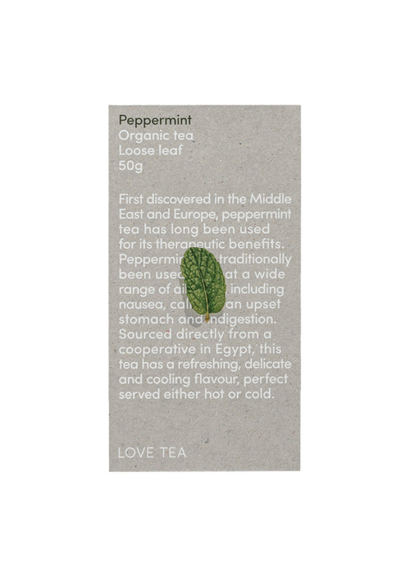 Love Tea Organic Peppermint Loose Leaf 50g