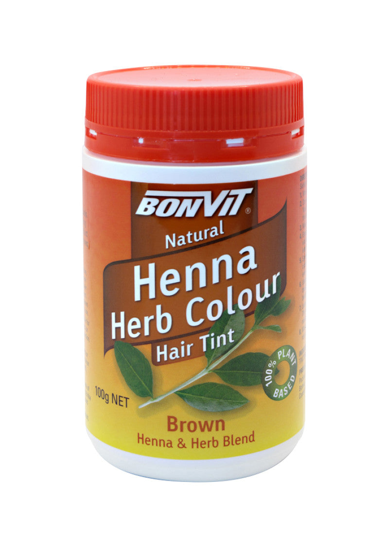 Bonvit Hair Tint Henna Herb Colour Brown 100g