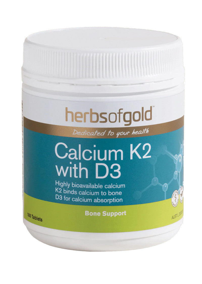 Herbs Of Gold Calcium K2 With D3 180t