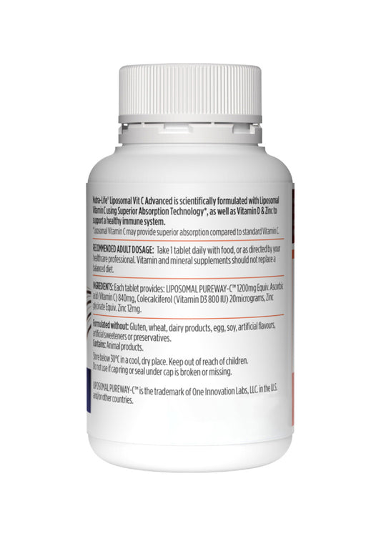 NutraLife Liposomal Vit C Advanced 30t