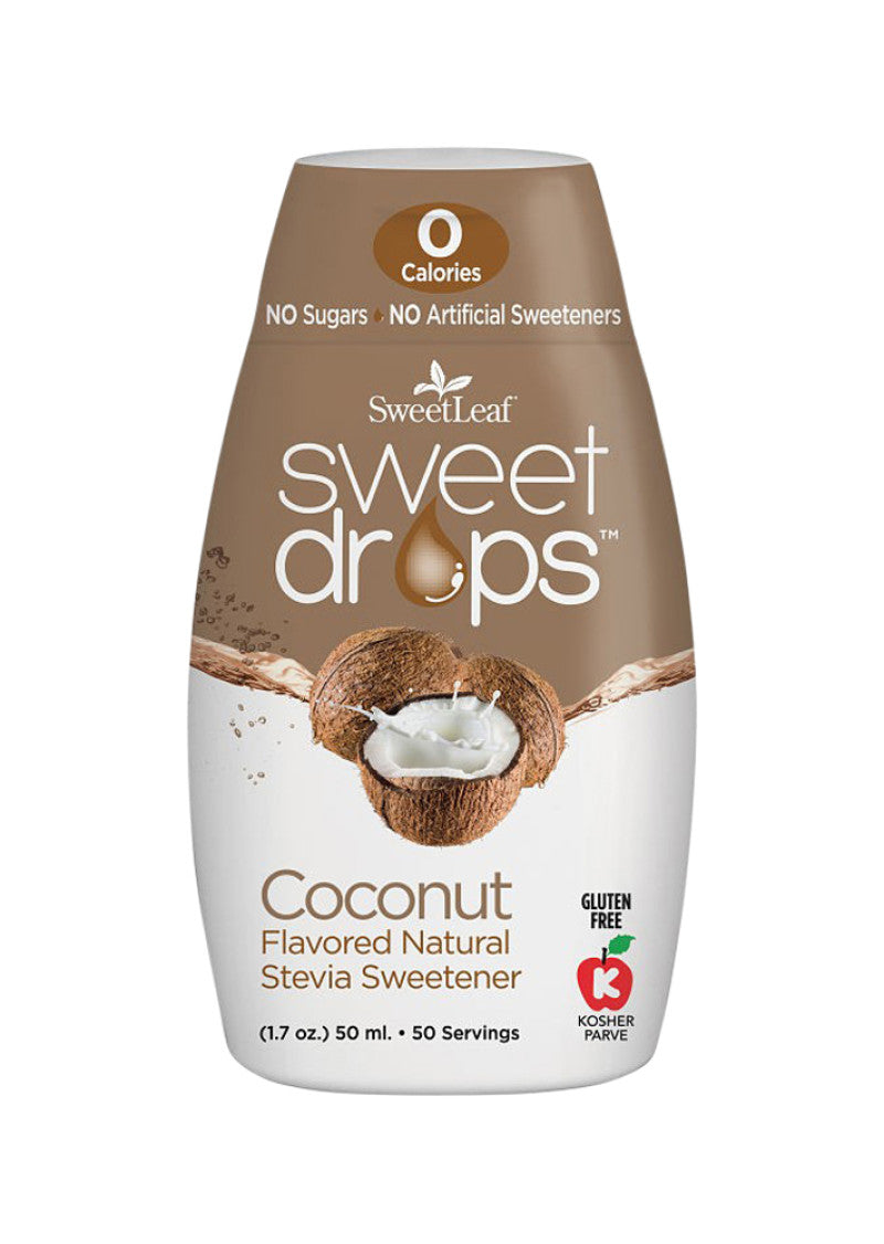 Sweet Leaf Sweet Drops Stevia Liquid Coconut Squeeze Pack 50ml