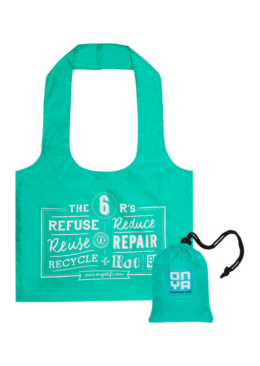 Onya Reusable Shopping Tote Bag Aqua