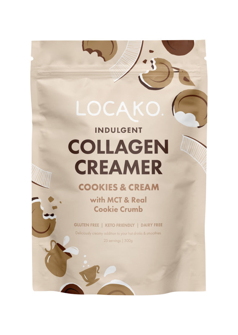 Locako Collagen Creamer Indulgent (Cookies and Cream) 300g