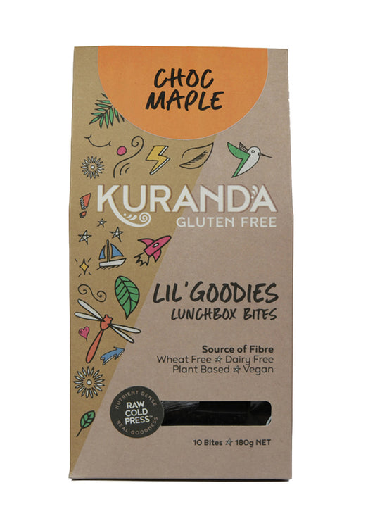 Kuranda Gluten Free Lil Goodies LunchBites Choc Maple 18g x 10 Pack